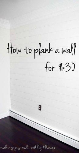 White Wash Shiplap Wall, White Wash Shiplap, Diy Plank Wall, Do It Yourself Decoration, Shiplap Wall Diy, Kitchen Ikea, Easy Home Improvement, Shiplap Wall, Diy Shiplap