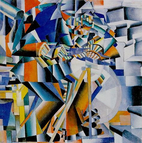 russian cubo futurism Kazimir Malevich, Knife Grinder, Istoria Artei, Cubism Art, Russian Art, Painting Reproductions, Cubism, Pablo Picasso, Art Movement