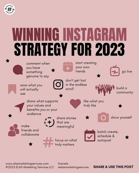 Daniela • IG Strategy & Social Media Marketing on Instagram: "Yesterday someone asked me what’s the best growth strategy for 2023 ⬇️ Honestly, besides being on top of new trends and features, the most important thing that has changed over the past two years and will continue to change is stepping even further into authenticity. Authentic content connects with real people and builds community. But, authenticity is more than just the content you put out there. It’s a mindset. Be the warrior Facebook Followers, Social Media Marketing Plan, Instagram Strategy, Brand Loyalty, Engaging Content, Social Media Trends, The Warrior, Growth Strategy, Work Inspiration