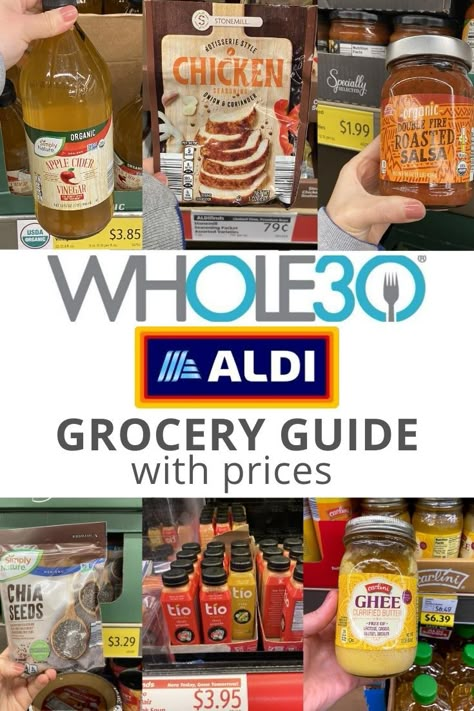 Whole 30 Products, Whole 30 At Aldi, Aldi Diet Meal Plan, Whole 30 Walmart Shopping List, Whole 30 Guidelines, Aldi Healthy Grocery List, Whole 30 Aldi, Whole 30 Meal Prep, Whole 30 Drinks