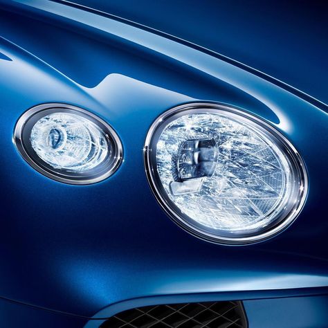 Bentley Motors Official on Instagram: “Giving the unique effect of an illuminated gem, the #ContinentalGT’s lights are inspired by cut crystal glass, with sharply defined edges…” Car Light Design, Bentley Gt Coupe, Lamborghini Price, W12 Engine, New Bentley, Bentley Mulsanne, Bentley Motors, Dual Clutch Transmission, Bentley Car