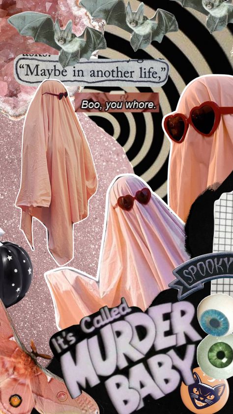 mean ghouls #halloweenaesthetic #pink #collage #ghosts Pink Collage, Maybe In Another Life, In Another Life, Connect With People, Your Aesthetic, Creative Energy, Ghost, Created By, Energy