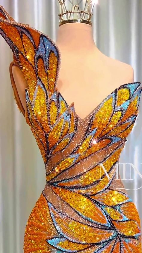 Butterfly Costume, Glamour Dress, Orange Wedding, Ballroom Dress, Butterfly Dress, Higher Design, Tailored Dress, Dress Yellow, Art Dress