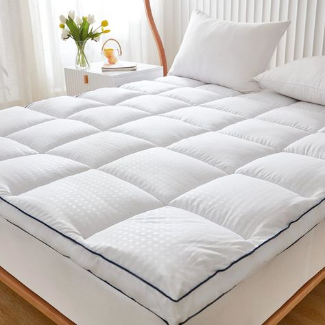 Thick Mattress Topper, Queen Mattress Topper, Cooling Mattress, Bed Topper, Cooling Mattress Pad, Mattress Pad Cover, California King Mattress, Soft Mattress, Full Mattress