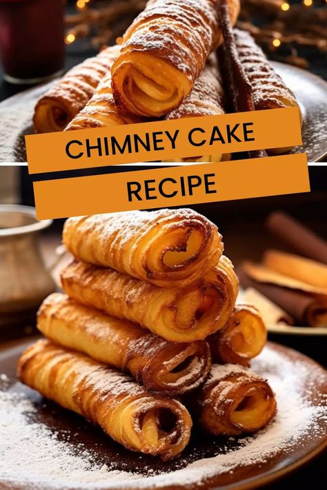 Bake up the ultimate sweet treat with a classic chimney cake recipe. Follow our step-by-step guide and you’ll have delicious Hungarian chimney cakes in no time! Chimney Cakes Recipe, Chimney Cakes Hungarian, Chimney Cake Recipe, Stuffed Cones, Hoecake Recipe, Cone Recipes, Epic Kitchen, Cake Cone, Chimney Cakes