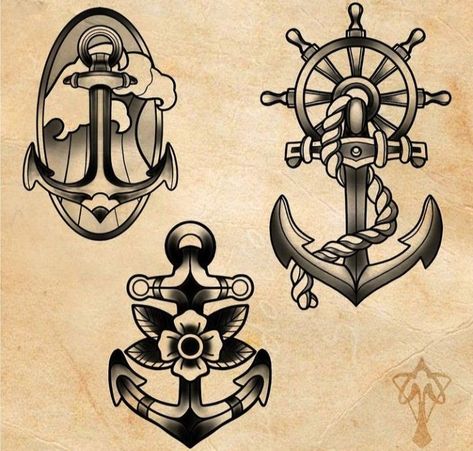 #tattoo #tattoos #inked #tattooart #tattooed #tattooideas #tattoodesign #tattooinspiration #tattoosleeve #tattooflash #inkedgirls #tattooedwomen  #InkLaughs  #TattooFails Pirate Tattoo Flash Sheet, Old School Pirate Tattoo, Traditional Tattoos Anchor, American Traditional Anchor, Old School Ship Tattoo, Pirate Themed Tattoos, Gods Tattoo, Traditional Anchor Tattoo, Traditional Tattoo Drawings