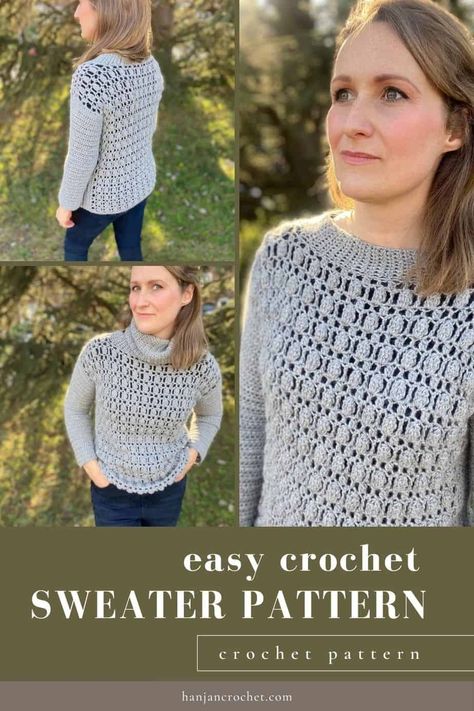 Crochet A Top, Crocheted Ponchos, Crochet Tops For Women, Crochet Sweater Pattern, Crochet Pullover, Textured Crochet, Crochet Top Outfit, Crochet Mask, Crochet Cardigan Sweater