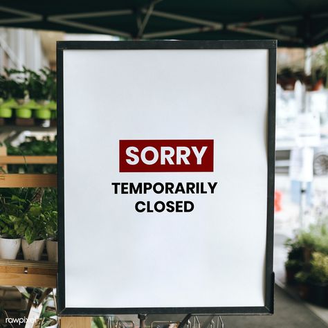 Temporarily Closed Sign, Sign Mockup Free, Know Yourself Quotes, Closed Sign, Boutique Logo Design, Billboard Mockup, Frame Store, Yellow Sign, Social Templates