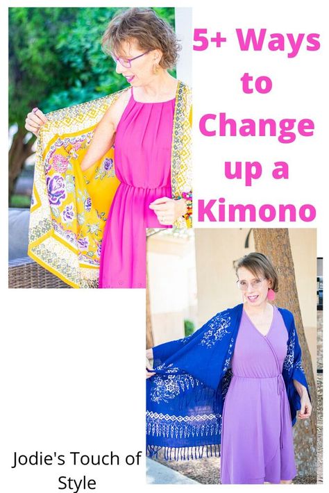 Kimono With Jeans, How To Style A Kimono, Kimono With Shorts, How To Wear Kimono, Kimono Outfits, Sleeveless Kimono, Diy Crop Top, Beach Wardrobe, Chiffon Cardigan