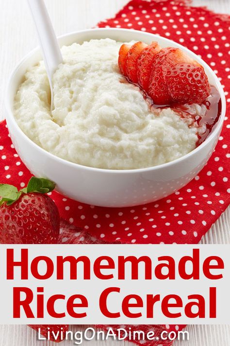 Homemade Rice Cereal, Gluten Free Taco Seasoning, Use Leftover Rice, Living On A Dime, Homemade Cereal, Rice Pudding Recipes, Morning Meals, Savory Food, Homemade Popsicles