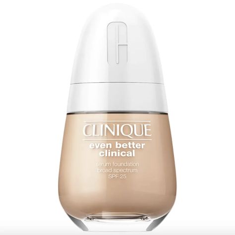 Clinique Even Better Clinical, Makeup Ingredients, Clinique Even Better, Foundation With Spf, Oil Free Foundation, Serum Foundation, Skin Ingredients, Physical Sunscreen, How To Apply Foundation