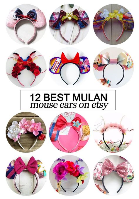 Want to snag some of your own custom ears? Here's the 12 best #Mulan inspired Mouse ears on #etsy! #fashion #Disney #CDC #tmom #Disneyland #WaltDisneyWorld #Mouseears #handmade #LuanrNewYear Mulan Ears, Disney Bachelorette, Diy Disney Ears, Disney Ears Headband, Disney Mouse Ears, Florida Holiday, Fort Wilderness, Disney Headbands, Map Crafts