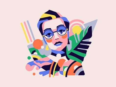 Portrait portrait girl vector simple flat character illustration stolz Sketch Aesthetic, Graphic Design Typography Poster, Illustration Design Graphique, Graphic Design Posters Layout, Illustration Art Design, Graphics Layout, Abstract Illustration, Affinity Designer, Graphic Design Trends