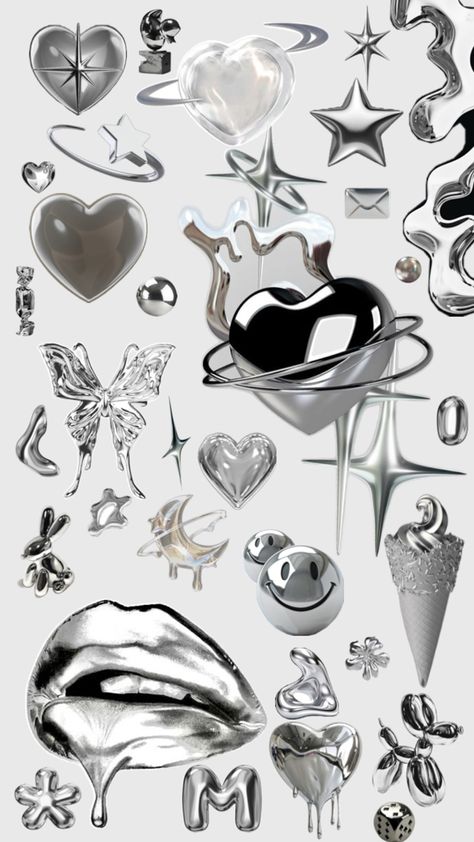 #silver Silver Astethic, Silver Things, Aesthetic Wallpapers, Iphone, Silver, Quick Saves