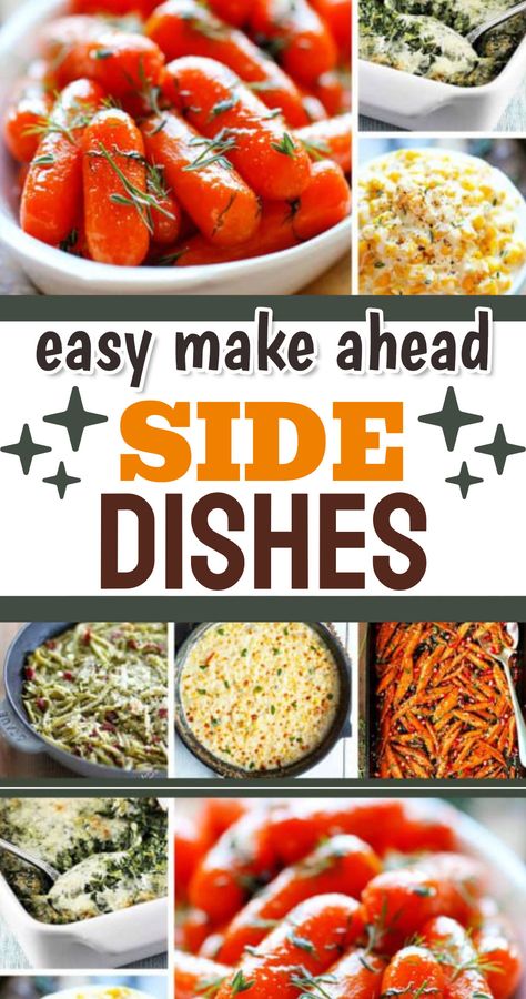 Holiday Dinner Sides - 47 EASY Make Ahead Side Dishes Vegetable Side Dishes For Turkey Dinner, Vegetable For A Crowd, Easy Make Ahead Christmas Dinner, Sides To Go With Ham Dinner, Cheap And Easy Side Dishes For A Crowd, Party Vegetables Side Dishes, Easy Side Dishes For Dinner Veggies, What Sides Go With Ham, Costco Side Dishes