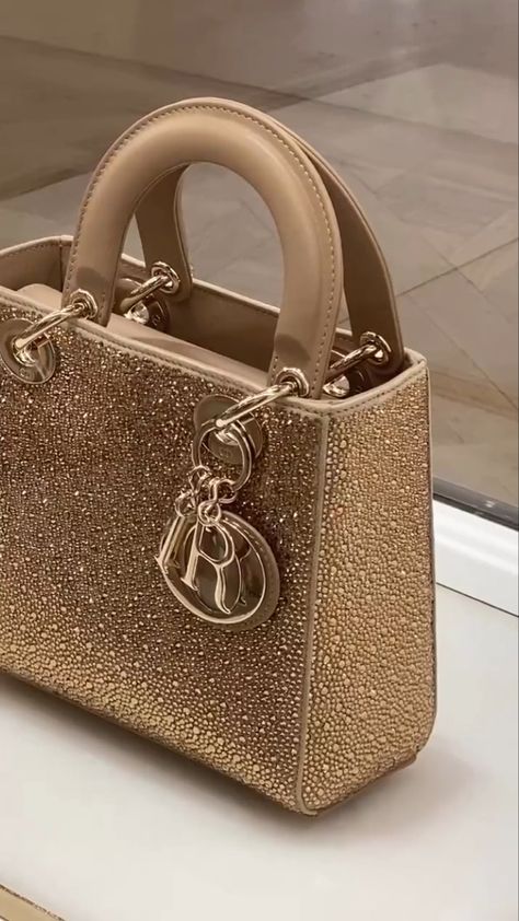 Chanel Bags Aesthetic, Expensive Bag, Luxury Bags Collection, Gold Bag, Girly Bags, Luxury Purses, Bags Aesthetic, Fancy Bags, Unique Bags