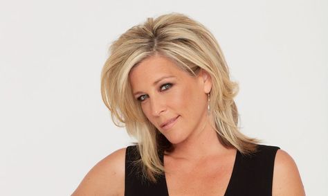 Laura Wright Hair General Hospital, Laura Wright Hair 2023, Laura Wright Hair, Laura Wright, Jason Morgan, Hair Pics, Steve Burton, New Romance, Shoulder Length Hair Cuts