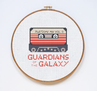 Guardians of the Galaxy Cross Stitch Pattern Galaxy Cross Stitch, Marvel Cross Stitch, Galaxy Cross, Counted Cross Stitch Patterns Free, Geeky Cross Stitch, Perler Designs, Geek Cross Stitch, Stitching Ideas, Framed Cross Stitch