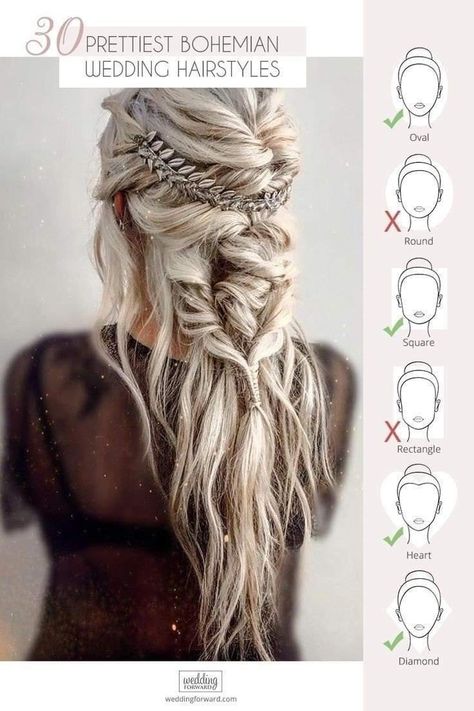 Bohemian Wedding Hairstyles, Boho Wedding Hairstyles, Bohemian Wedding Hair, Viking Hair, Boho Wedding Hair, Wedding Guest Hairstyles, Hairstyles Wedding, Penteado Cabelo Curto, Elegant Updo