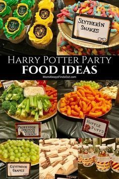 Are you planning a Harry Potter party? You'll want to check out this magical selection of our favorite Harry Potter birthday party food ideas! #HarryPotter #KidsParty #PartyFood Harry Potter Party Food, Harry Potter Motto Party, Party Harry Potter, Baby Harry Potter, Harry Potter Shower, Harry Potter Snacks, Birthday Party Food Ideas, Harry Potter Parties Food, Harry Potter Movie Night