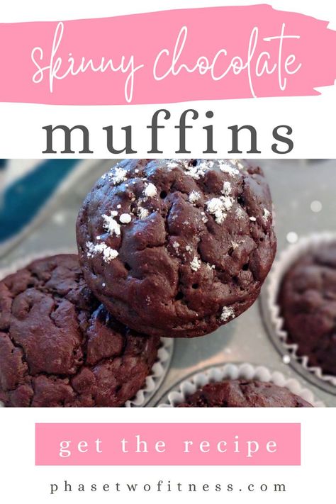 These low-calorie chocolate muffins are rich, chocolaty, and scrumptuous! Whip up a batch today. You can enjoy them for dessert or even breakfast because they're healthy, too! Chocolate Muffins Recipe, Low Calorie Chocolate, Food Guilt, Chocolate Muffin Recipe, Chocolate Muffin, Midday Snack, Low Fat Diets, Chocolate Muffins, Chocolate Almonds