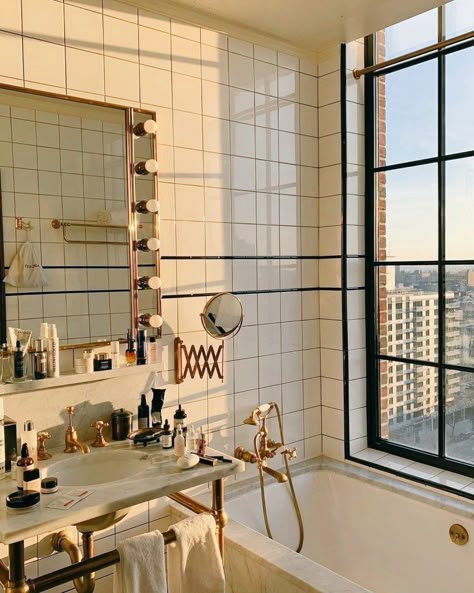 Nyc Apartment Bathroom, Nyc Bathroom, Sweet Sunday, Feeling Safe, Bathroom Window, Bathroom Goals, Future Apartment, Apartment Bathroom, Nyc Apartment