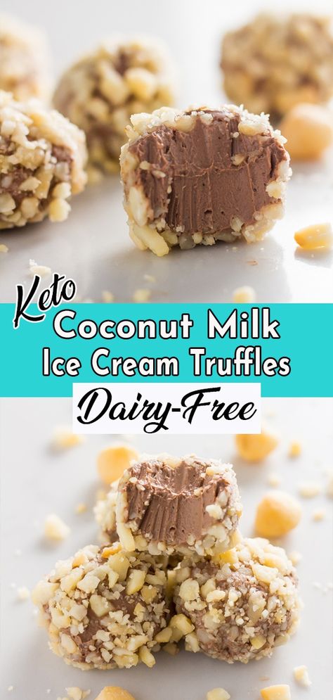 Ice Cream Truffles, Chocolate Coconut Milk, Tiramisu Cheesecake, Coconut Milk Ice Cream, Bakers Chocolate, Milk Ice Cream, Keto Ice Cream, Keto Friendly Desserts, Monk Fruit