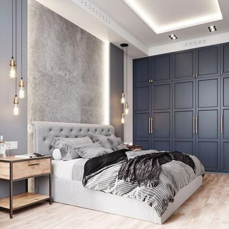 Design Ložnic, Interior Design Minimalist, Deco Studio, Luxury Bedroom Design, Bedroom Design Ideas, Comfortable Home, Design Apartment, Modern Bedroom Design, Bedroom Layouts