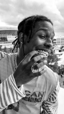 #travisscott #aesthetic #blackandwhite #collagewalls Tobi Aesthetic, Rocky Asap, Rakim Mayers, Travis Scott Wallpapers, Pretty Flacko, Kylie Jenner Instagram, Black And White Photo Wall, A$ap Rocky, Rap Wallpaper