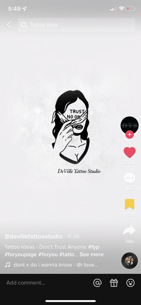 Don't See Don't Hear Don't Speak Tattoo, Never Trust Anyone Tattoo, Trust No Body Tattoo, Dont Trust Tattoo, Don’t Trust Anyone Tattoo, Trust Nobody Tattoo Design, I Dont Trust Nobody Taylor, Don't Trust Anyone, Never Trust Anyone