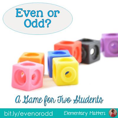 Even or Odd: A Game for two students.  This game requires nothing but fingers, but it's a great way to practice even and odd numbers. Odd And Even Activities, Odd And Even Games, Even And Odd Numbers, Math Centres, Saxon Math, Maths Games, Math Number Sense, Numbers Kindergarten, Math Lesson Plans