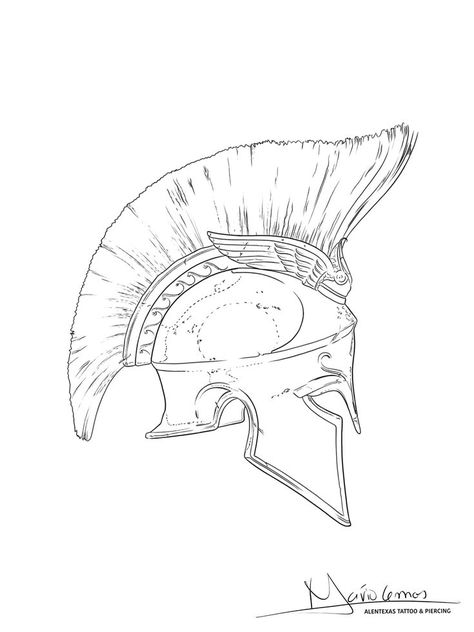 Spartan Tattoo Sketch, Achilles Helmet Drawing, Roman Warrior Drawing, Drawings Of Knights, Gladiator Tattoo Stencil, Greek Shield Tattoo, Spartan Warrior Drawing, Spartan Tattoo Stencil, Spartan Sketch