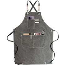 Check this out! Apron For Men, Cross Back Apron, Aprons For Men, Bib Apron, Chef Apron, Apron Pockets, Quick Release Buckle, Brass Buckle, Neck Pain