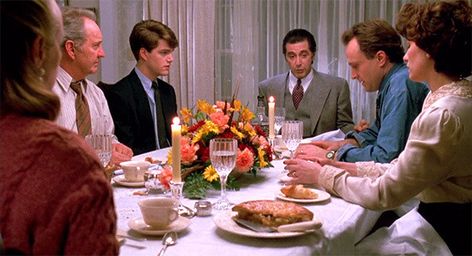 Five Awesome Dramatic Family Dinner Scenes in Movies Best Thanksgiving Movies, Thanksgiving Movies, Bradley Whitford, Addams Family Values, Charlie Brown Thanksgiving, The Last Waltz, Miracle On 34th Street, Chris O’donnell, Ted Talk