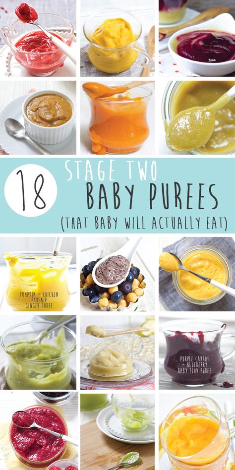 18 Amazing Stage Two Purees that will rock your baby's taste buds! These colorful homemade combination purees are full of flavor, nutrients and are a fun way for baby to experience the wonderful world of food, one which they will never forget. It's going to be a foodie trip of a lifetime, so pack your spoon and away we go! Baby Purees, Baby Food Puree, Diy Baby Food, Baby Puree Recipes, Baby Puree, Homemade Baby Foods, Baby Eating, Homemade Baby Food, Pureed Food Recipes