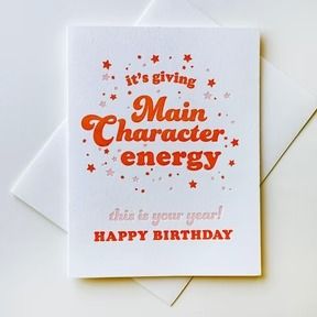 Cards & Books – Page 2 – Urban General Store Letterpress Machine, Funny Thank You Cards, Unicorn Books, Funny Thank You, Main Character Energy, Pink Cards, Orange And Pink, Birthday Thank You, The Vibe