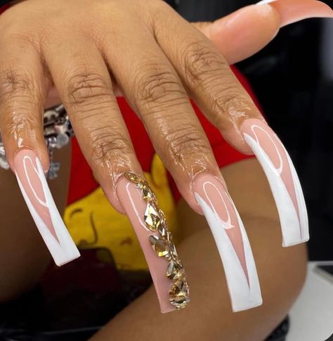 Curve Nails, Fye Nails, Rich Auntie, It Book, Acrylic Pink, Nails Inspired, Curved Nails, Nail It, Long Nail Designs