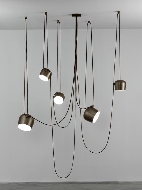 LED pendant lamp AIM - FLOS Flos Lighting Pendants, Flos Aim, George Nelson Bubble Lamp, Pendant Lamp Design, Multi Light Pendant, Porcelain Lamp, 3 Light Pendant, Lamp Socket, Suspension Light