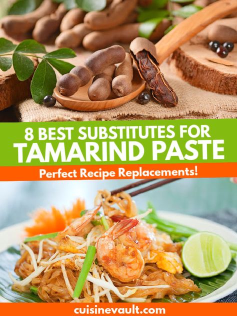 Are you looking for a useful replacement for tamarind paste? We've got some excellent substitutes which are mostly easy to find ingredients in the supermarket. #tamarindpaste #ingredientsubstitute Tamarind Paste Recipe, Tamarind Paste Recipes, Tamarind Recipes, Chorizo And Eggs, International Dishes, Tamarind Sauce, Tamarind Paste, Meatless Main Dishes, Fry Recipes