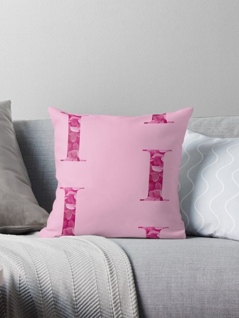 Get my art printed on awesome products. Support me at Redbubble #RBandME: https://www.redbubble.com/i/throw-pillow/Alphabet-Letter-I-in-Pink-Floral-Lettering-Monogram-by-WD-Artist/157510176.5X2YF?asc=u Floral Lettering, Monogram Pillow, Monogram Pillows, Letter I, Pillow Sale, Lettering Alphabet, Pink Floral, My Art, Awesome Products