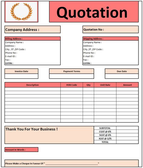 Here is the Preview of Construction Quotation Format In Excel Construction Quotation Format In Excel ... Read moreConstruction Quotation Format In Excel | Download Quotation Format in Excel The post Construction Quotation Format In Excel | Download Quotation Format in Excel appeared first on TechGuruPlus.com. Invoice Format In Excel, Wedding Card Format, Quotation Format, Accounting Basics, Invoice Format, Unit Rate, Invoice Template Word, Song Notes, Printable Invoice