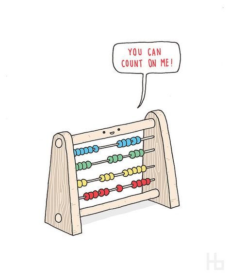 Count on me Punny Puns, Punny Cards, Love Puns, Math Jokes, Cute Puns, Pun Card, E Mc2, Funny Illustration, Jaco