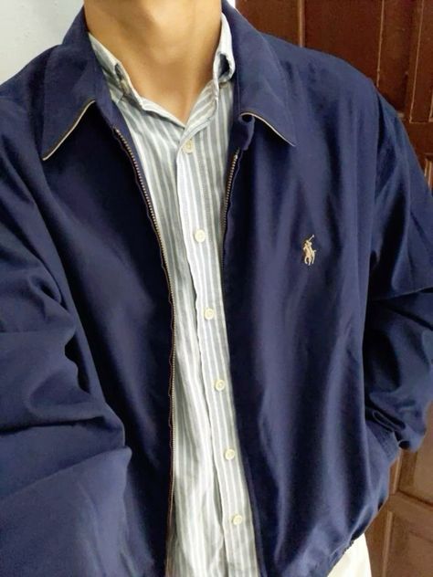 Men’s Old Money Aesthetic, Ralph Lauren Harrington Jacket Outfit, Ralph Lauren Outfits Man, Ralph Lauren Men Outfit, Ralph Lauren Aesthetic Men, Marines Aesthetic, Old Money Outfits For Men, Ralph Lauren Men Outfits, Office Old Money