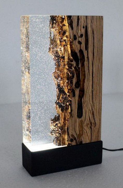 ༺♥༻ Seni Resin, Soya Mumu, Furniture Design Wooden, Resin Furniture, Diy Holz, Epoxy Resin Wood, Epoxy Resin Crafts, Diy Resin Art, Light Sculpture