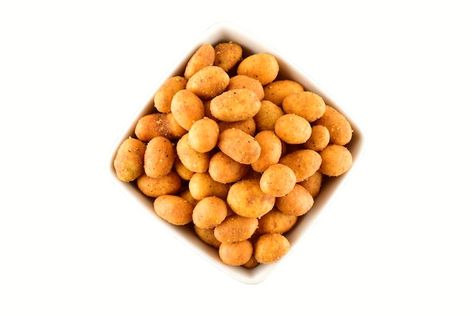 Top view of coated peanuts in bowl isola... | Premium Photo #Freepik #photo #crunchy #crispy #peanut #peanut-background Peanut Flyer Design, Coated Peanut, Peanut Snacks, Coated Peanuts, Peanut Pictures, Peanut Snack, Church Backgrounds, Graphic Design Flyer, Church Graphic Design