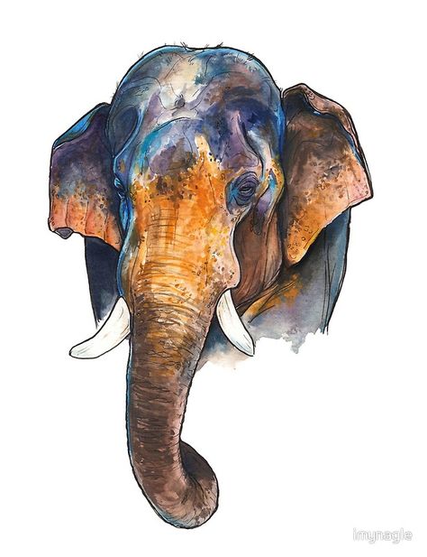 ASIAN ELEPHANT Indian Elephant Drawing, Elephant Art Drawing, Pen Portrait, Elephant Sketch, Elephant Artwork, Elephant Poster, Phone Cases Stickers, Elephants Photos, Elephant Illustration