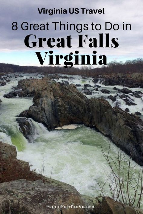 Virginia US Travel Parks Hiking. Fun things to do in Great Falls Virginia. Great Falls Park waterfalls, views, hiking, history, and outdoor fun. #Virginia #WashingtonDC #hiking #waterfalls Great Falls Virginia, Zoo Park, Travel Airplane, Virginia Travel, Visit Usa, Usa Travel Guide, Toddler Travel, Kauai Hawaii, Great Falls