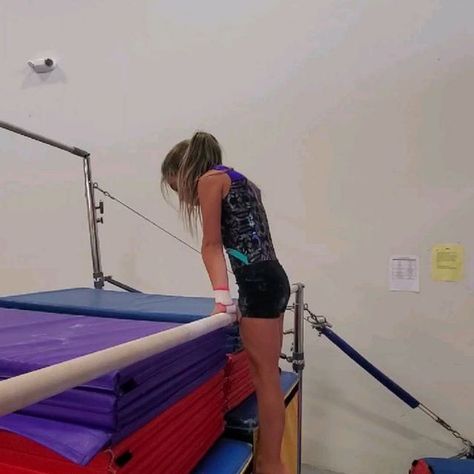 Amanda Sujansky on Instagram: "Two front hip circle drills I've been doing with our Level 3s. I want them to be comfortable to 'feel like they're going to fall flat on their face' (as I like to tell them), fold at the bottom all while pushing down on the bar and shifting their hands quickly. #bars #fronthipcircle #shift #usag #gymnastics #level3 #drilltheskill #workhard #trusttheprocess #drills #strong" Gymnastics Coaching, Gymnastics Training, Fall Flats, Drills, The Bar, Gymnastics, Feel Like, To Tell, I Want