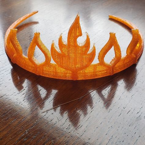 Fire+Crown+/+Tiara+by+rlulu. Fire Crown, Phoenix Costume, Fire Costume, Make A Fire, Crown Drawing, Spiritual Fashion, 3d Toys, Halloween Makeup Pretty, Eternal Flame