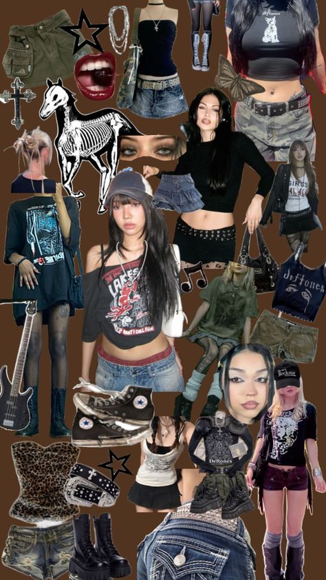 Deftones Concert Outfit Ideas, Deftones Inspired Outfit, Deftones Girl Outfit, Deftones Clothes, Deftones Aesthetic Outfit, Green Day Concert Outfit, Deftones Concert Outfit, Deftones Outfit, Deftones Concert